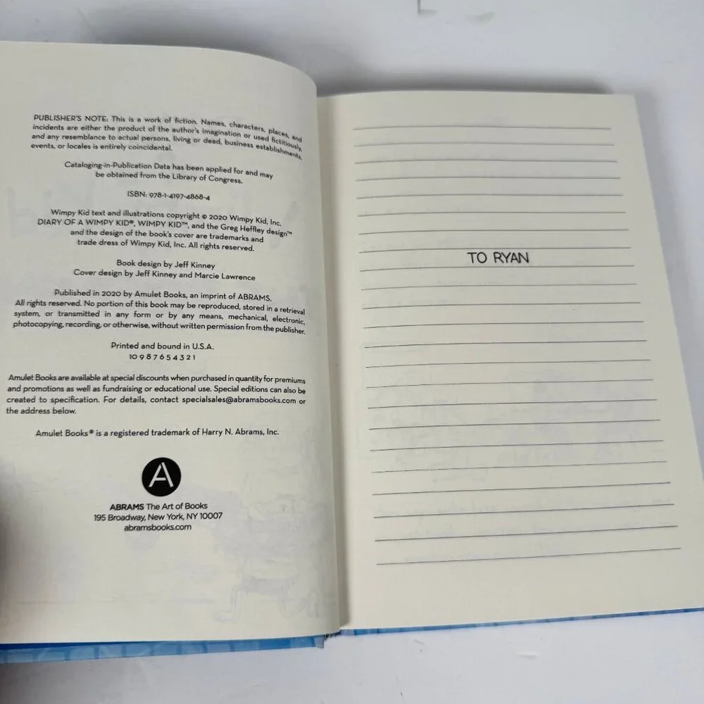 Diary of a Wimpy Kid: The Deep End‎ Jeff Kinney 2020 1st Printing Hardcover
